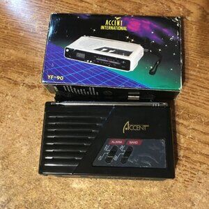 ACCENT POCKET CLOCK RADIO YF-90